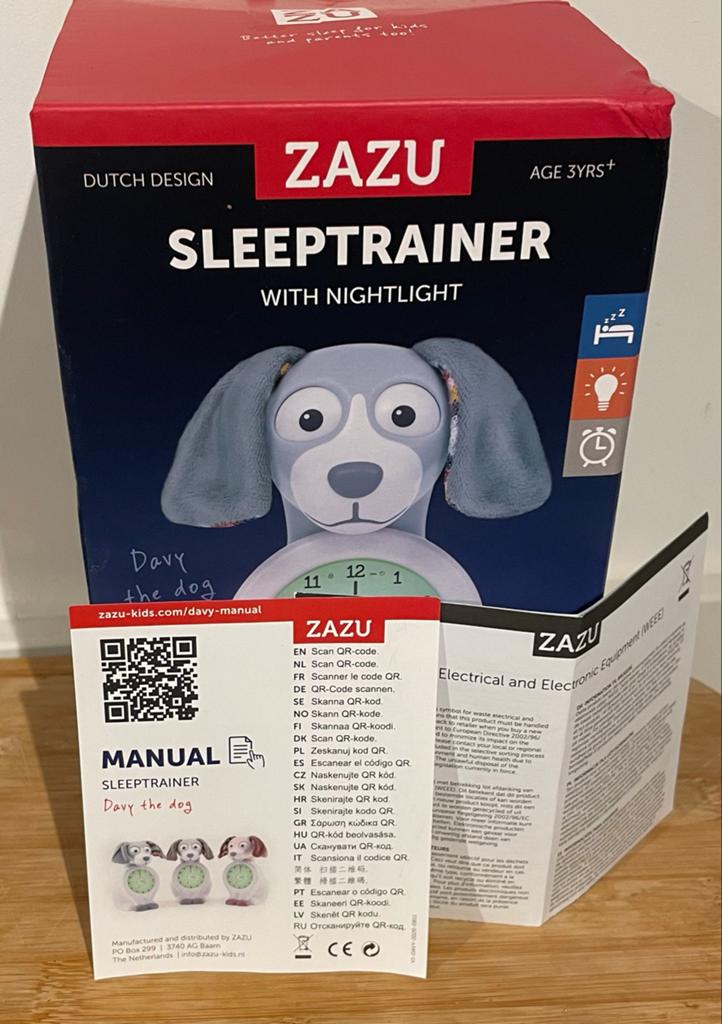 ZAZU Slaaptrainer Davy de Hond met Nachtlampje, Ophalen of Verzenden, Zo goed als nieuw