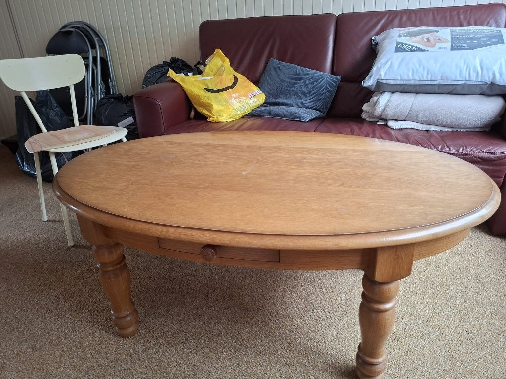 Salontafel, Huis en Inrichting, Tafels | Salontafels, Ophalen, Gebruikt, 100 tot 150 cm, 50 tot 100 cm