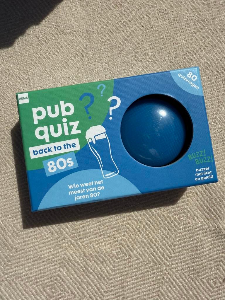 Pubquiz - back to the 80s, Hobby en Vrije tijd, Gezelschapsspellen | Bordspellen, Ophalen, Nieuw