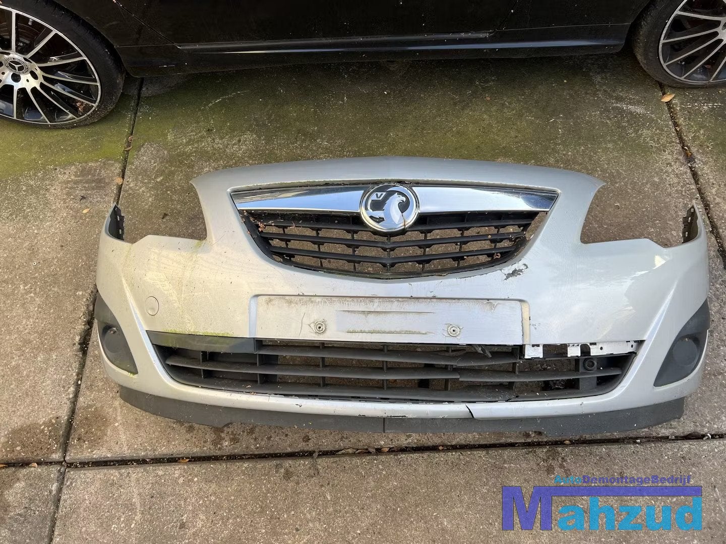 OPEL MERIVA B Z157 Zilver voorbumper 2011-2017, Gebruikt, Voor, Opel Automobile GmbH, Ophalen of Verzenden