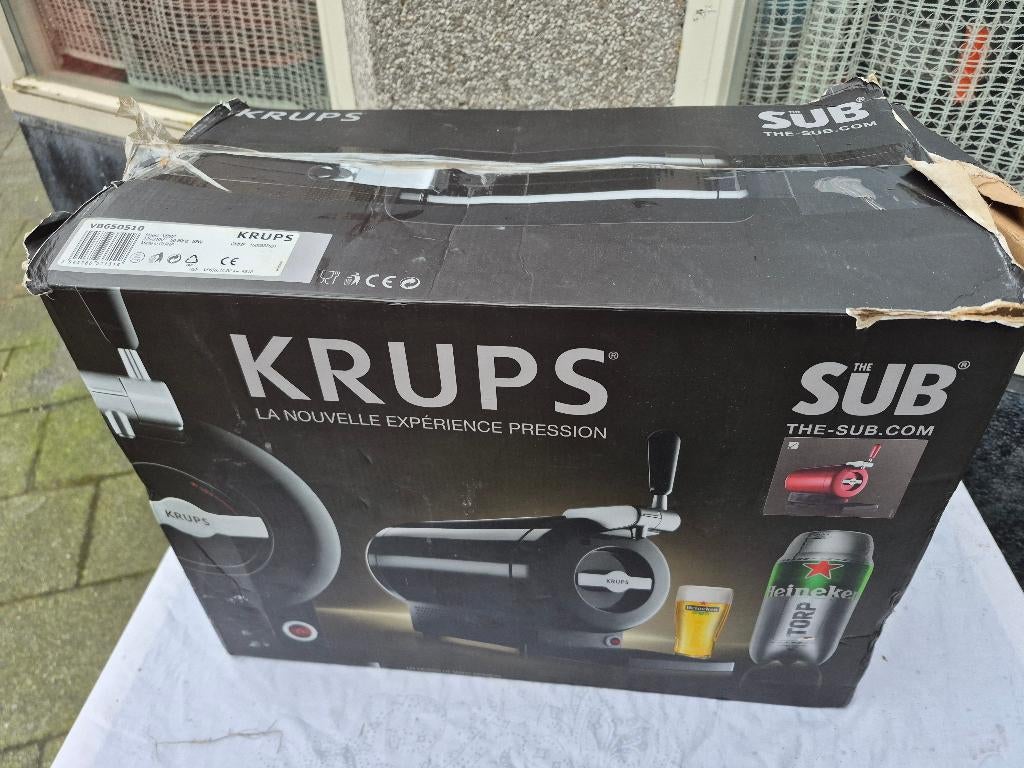 Krups - THE SUB Black Edition - Biertap, Witgoed en Apparatuur, Thuistaps, Zo goed als nieuw, Krups, Ophalen