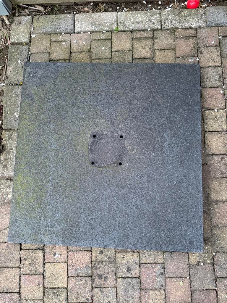 Parasolvoet 76x76cm - Zo goed als nieuw, Ophalen, Kantelbaar, Zo goed als nieuw, Parasolvoet