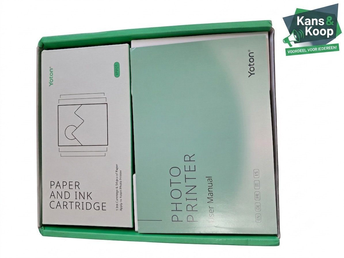 Yoton Fotoprinter met Cartridge en Fotopapier Nieuw in doos, Ophalen of Verzenden, Nieuw