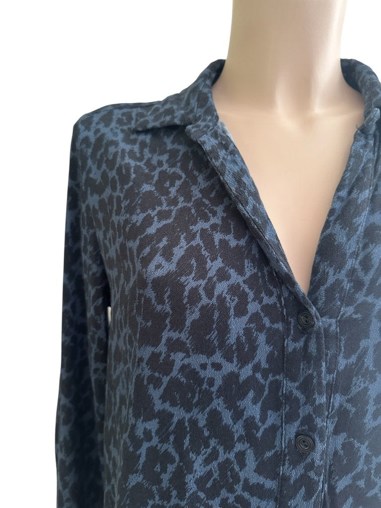 Fabienne Chapot blouse S, Maat 38/40 (M), Blauw, Ophalen of Verzenden, Zo goed als nieuw