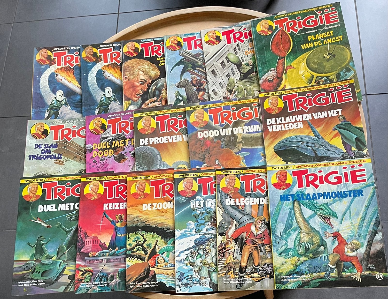 Trigië 17 delen, Meerdere stripboeken, Ophalen of Verzenden, Gelezen