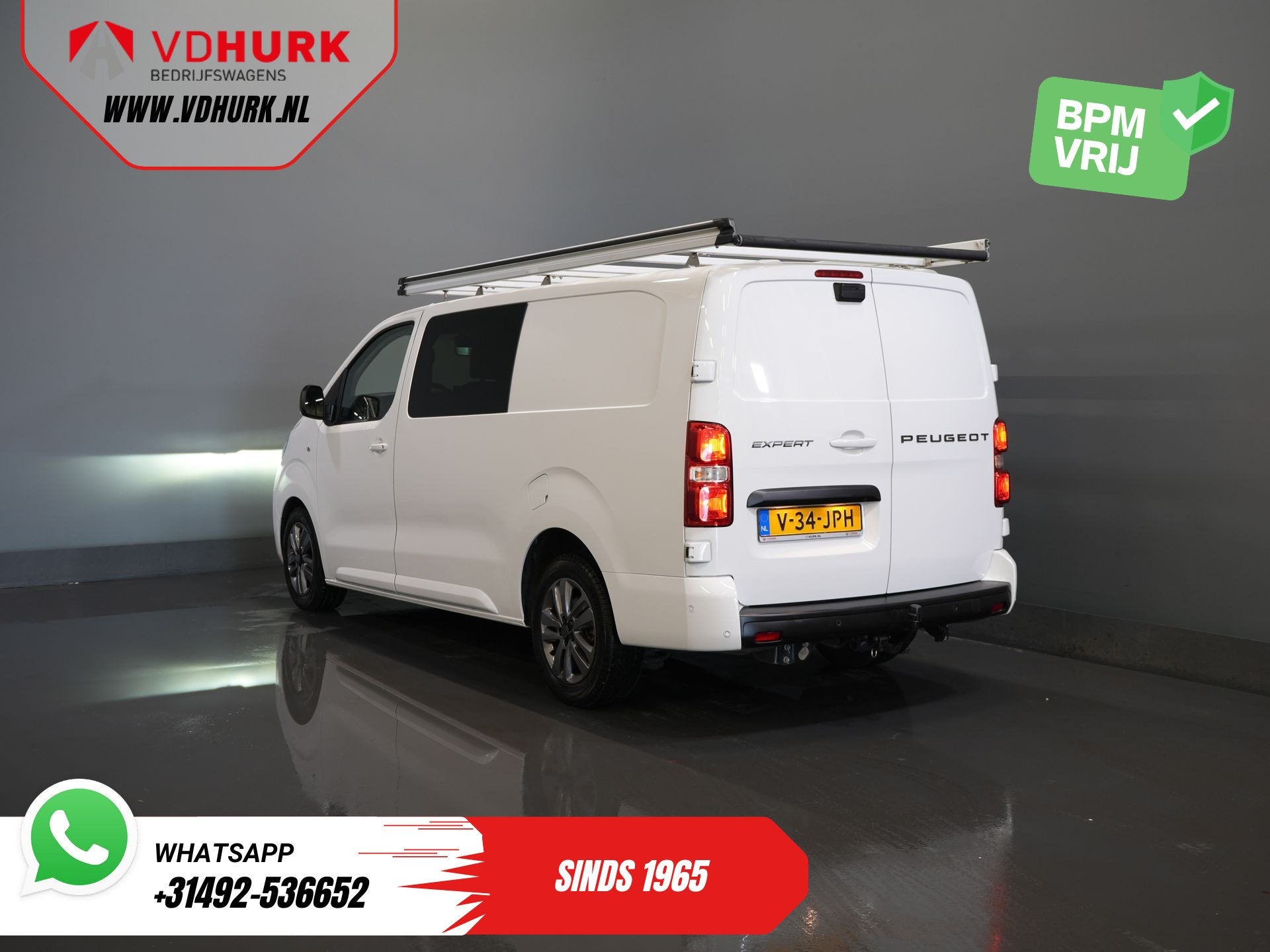 Peugeot Expert 2.0 HDi 180 pk Aut. DC Dubbel cabine LED/ Imp, Auto's, Gebruikt, Euro 6, 4 cilinders, 2500 kg
