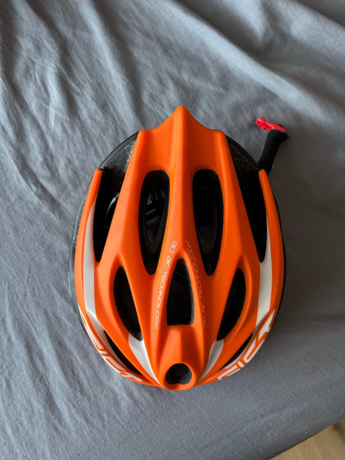 Oranje fietshelm - Maat S/M, Fietsen en Brommers, Ophalen of Verzenden, Zo goed als nieuw, S, Heer of Dame