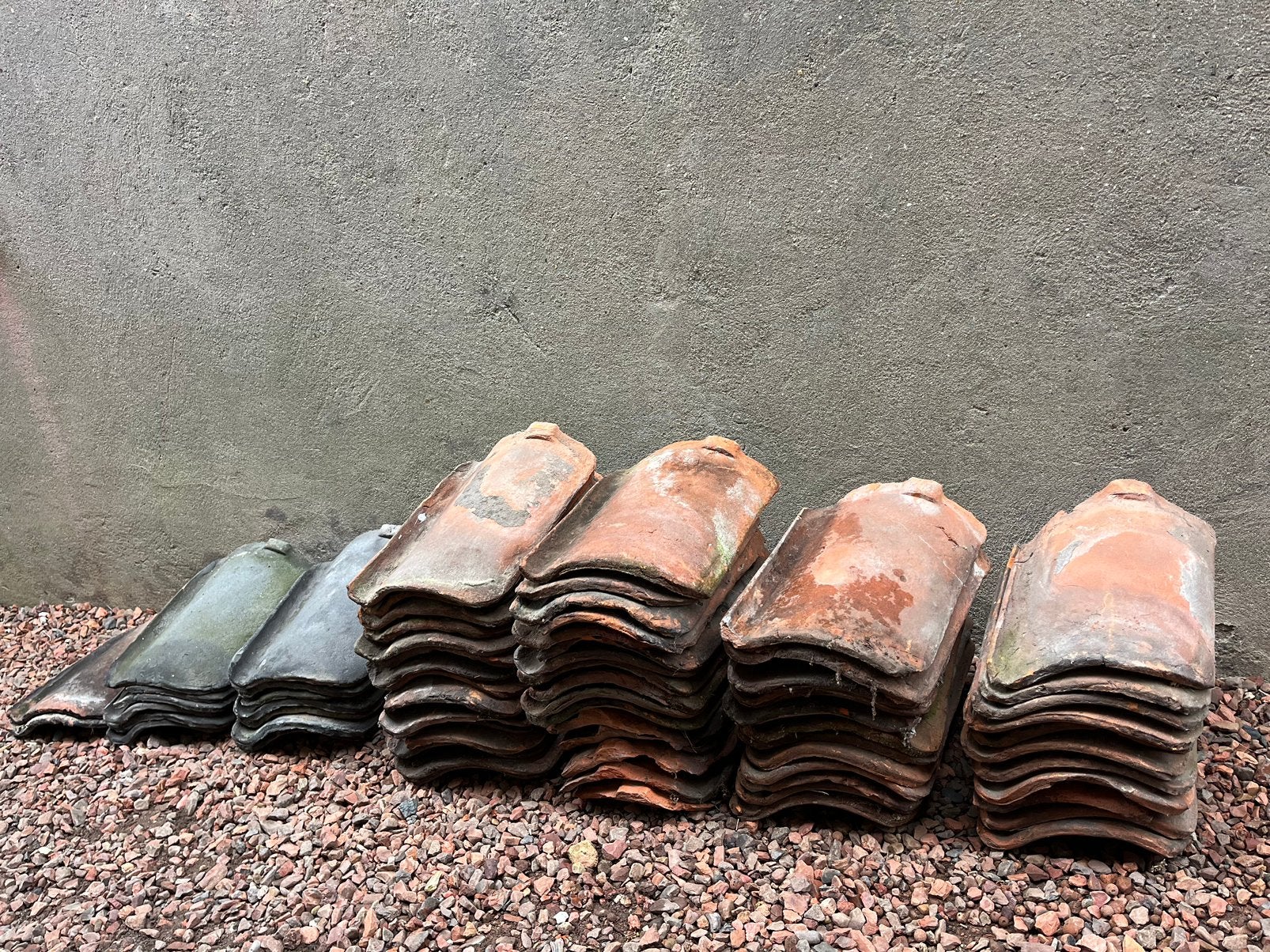Oud hollandse dakpannen, Doe-het-zelf en Verbouw, Dakpannen en Dakbedekking, Ophalen, Steen of Klei, Zo goed als nieuw, 15 m² of meer