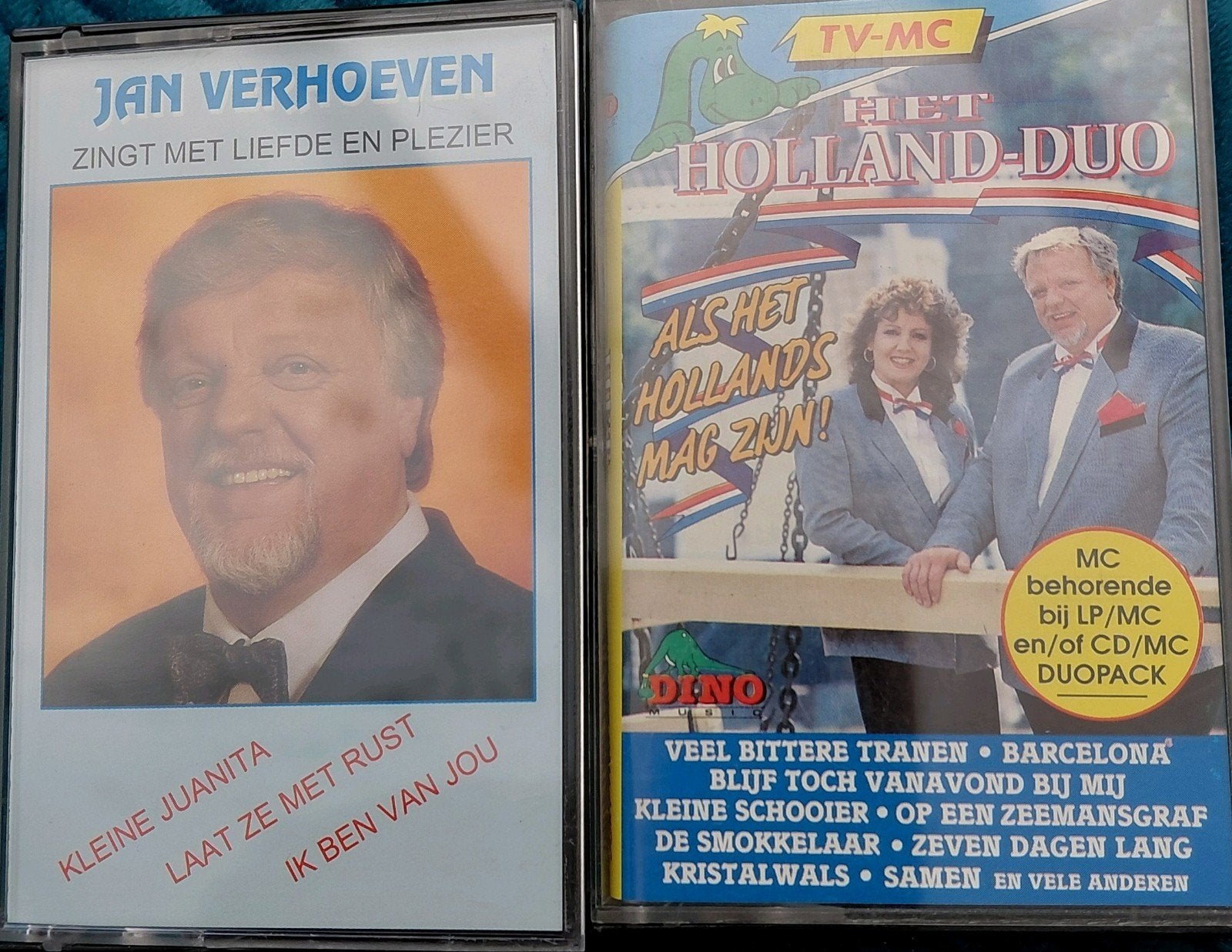 Jan Verhoeven & Het Holland Duo Cassettebandjes zaiks label, Gebruikt, 2 t/m 25 bandjes, Ophalen of Verzenden, Origineel