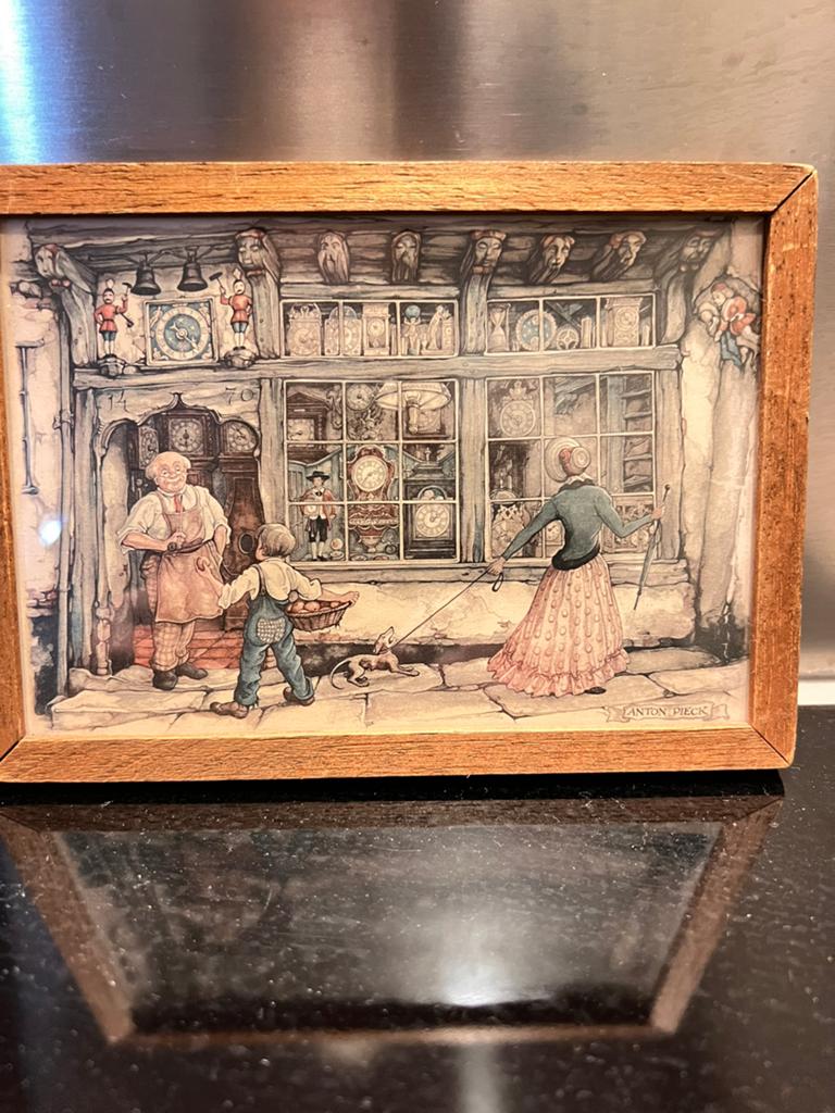 Anton Pieck klein schilderijtje, Ophalen of Verzenden
