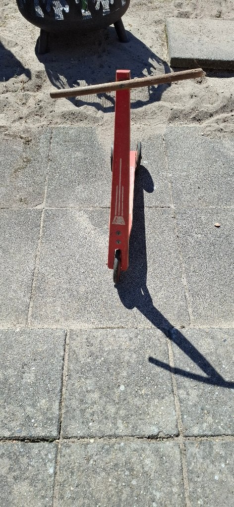 Antieke Houten Kinderstep Rood - Vintage / Brocante, Antiek en Kunst, Ophalen