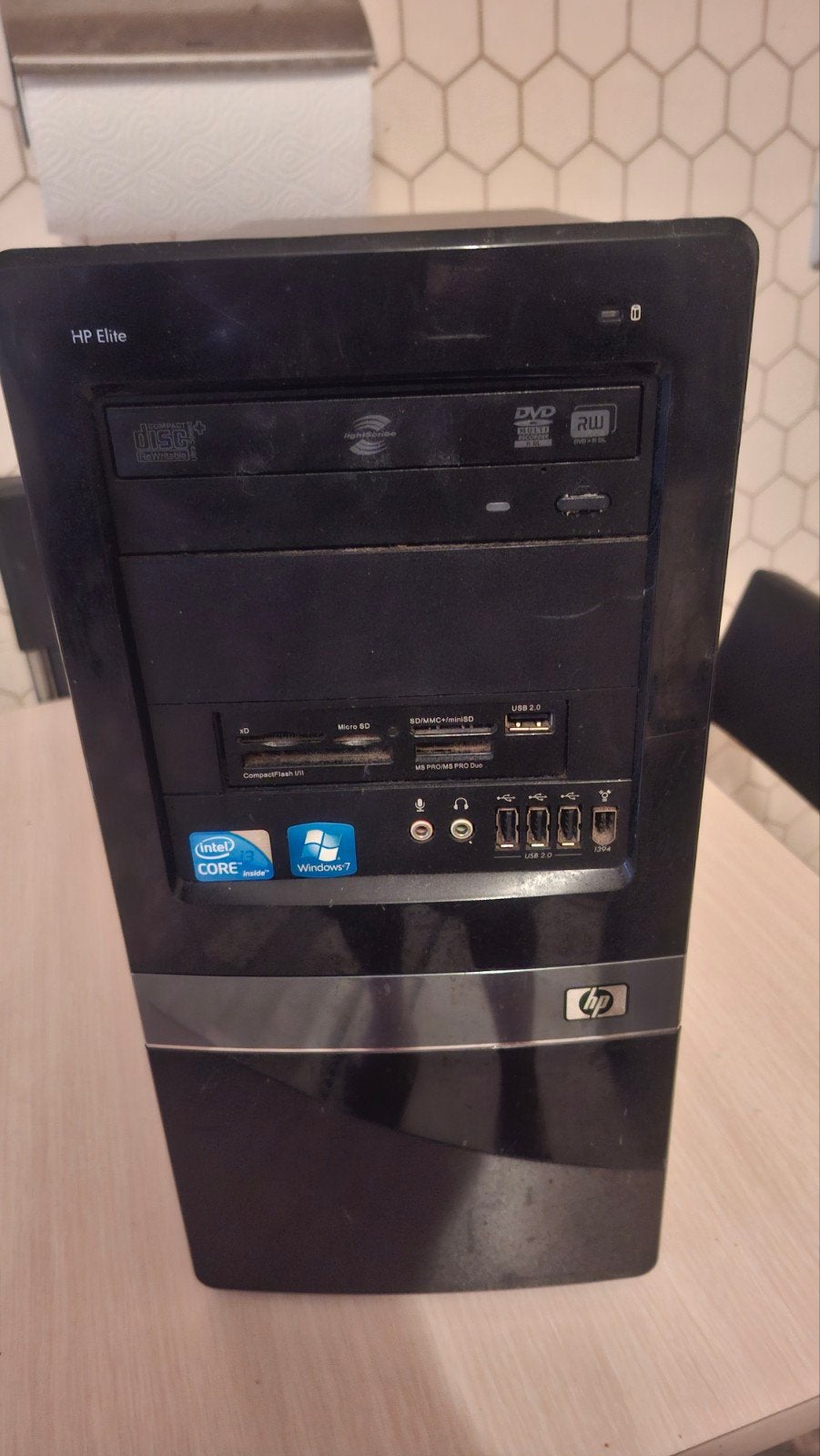 HP Elite 7100 MT Intel(R) Core(TM) i3-2400 CPU @ 3.10GHz   3, Ophalen, Gebruikt, 2 tot 3 Ghz, Gaming