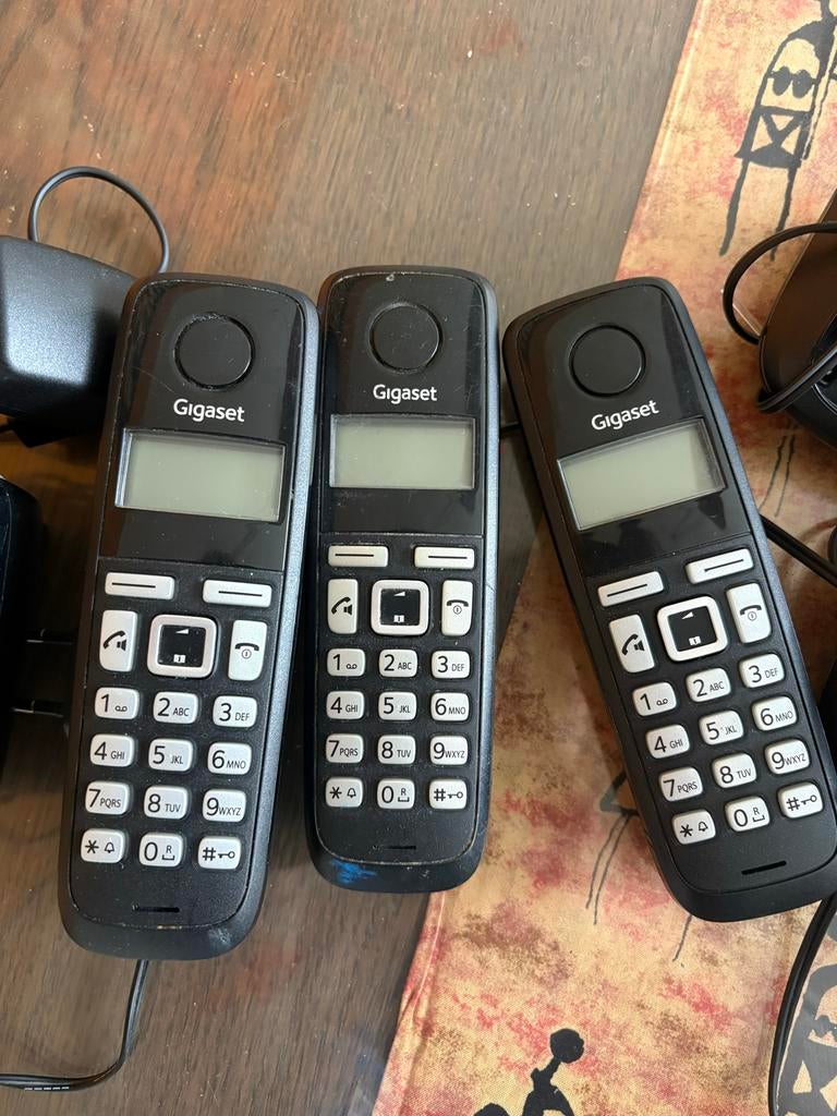 Gigaset A220 - Set van 3 draadloze telefoons, Ophalen of Verzenden, Gebruikt, 3 handsets