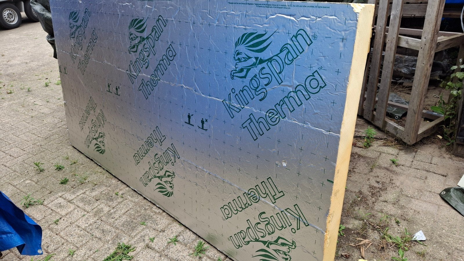 Kingspan Therma isolatieplaat, Ophalen, Dakisolatie, Gebruikt, Hardschuim (Pir)