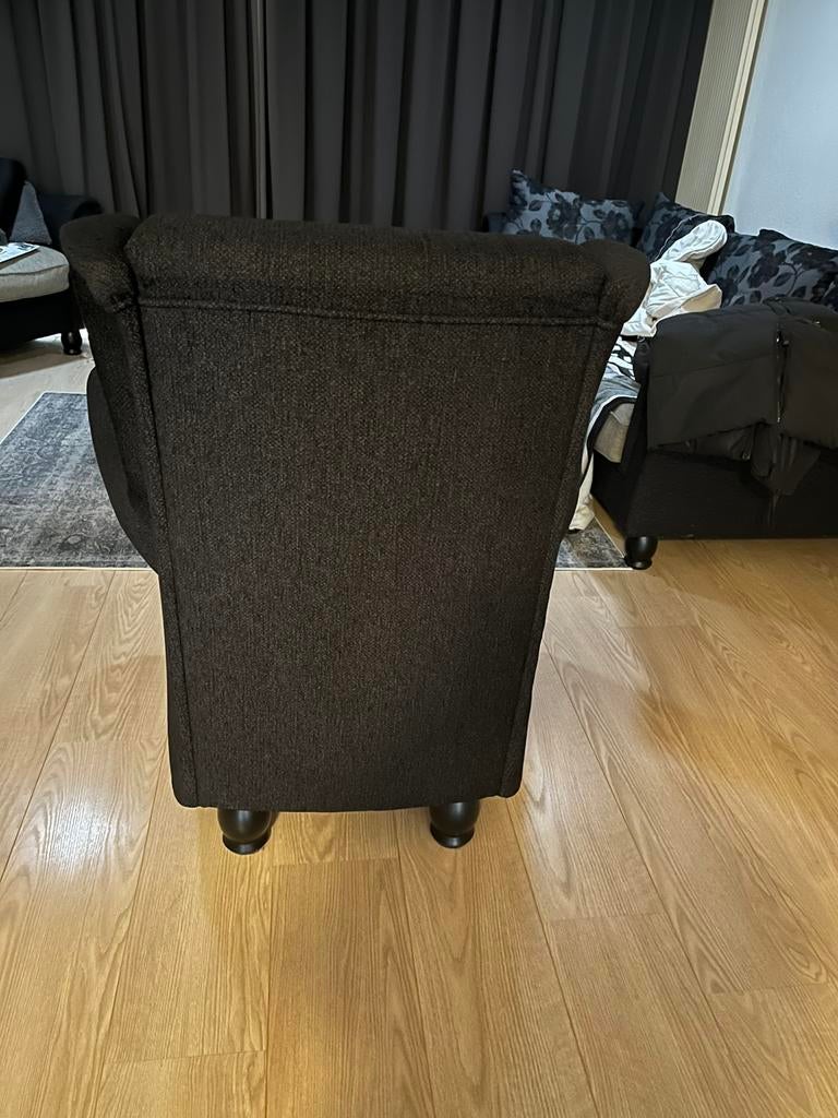 2 grote konings stoelen, Ophalen, Zo goed als nieuw, Grijs