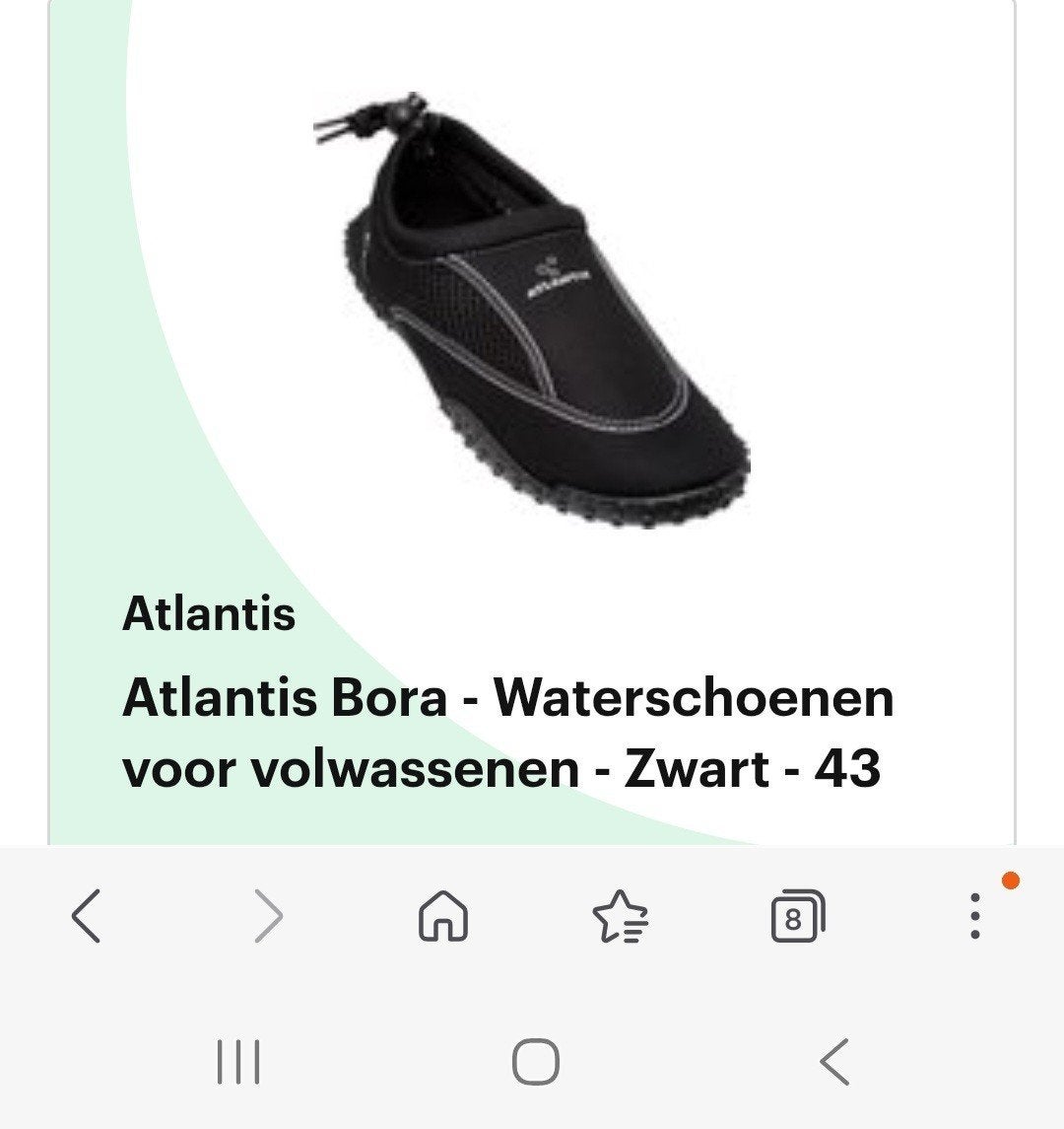 Waterschoenen zwart, Verzenden, Nieuw, Zwart