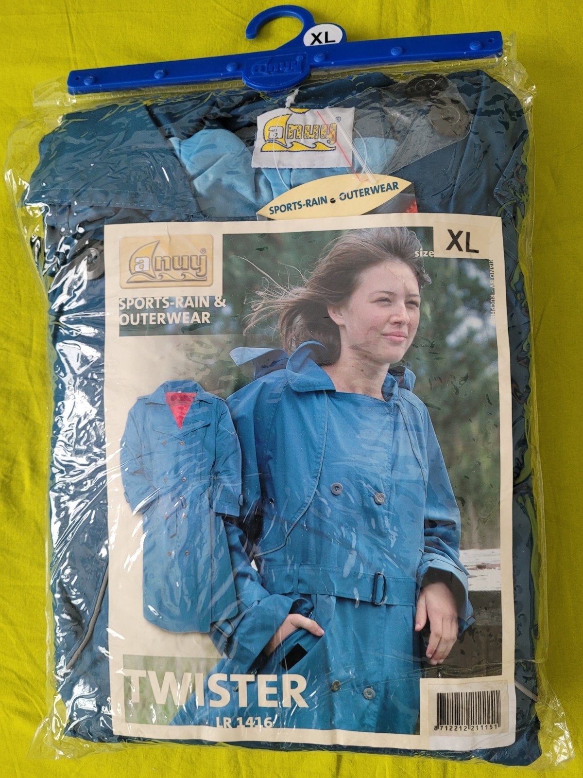Anuy Twister regenmantel dames, Maat XL, Ophalen, Nieuw, Regenjas