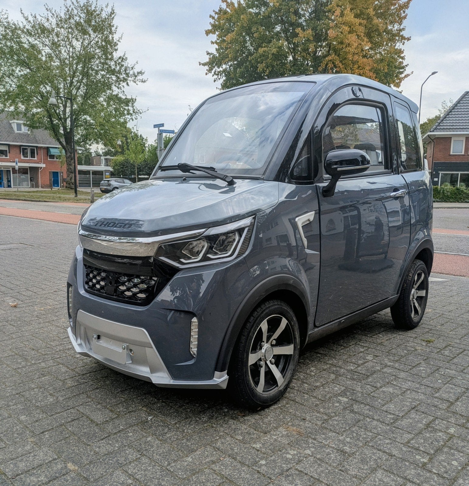 Overdekte scootmobiel nieuwe accu, airco, rijbewijs vrij, Ophalen, Zo goed als nieuw, Canta, 16 km/u of meer