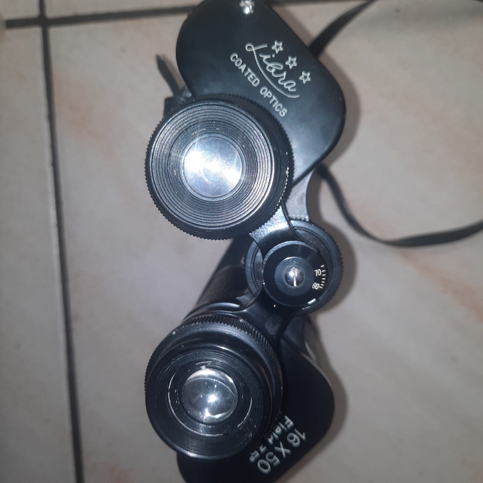 Vintage Liara 16x50 Verrekijker met Hoes, Audio, Tv en Foto, Optische apparatuur | Verrekijkers, Ophalen, Gebruikt, Porro (met knik)