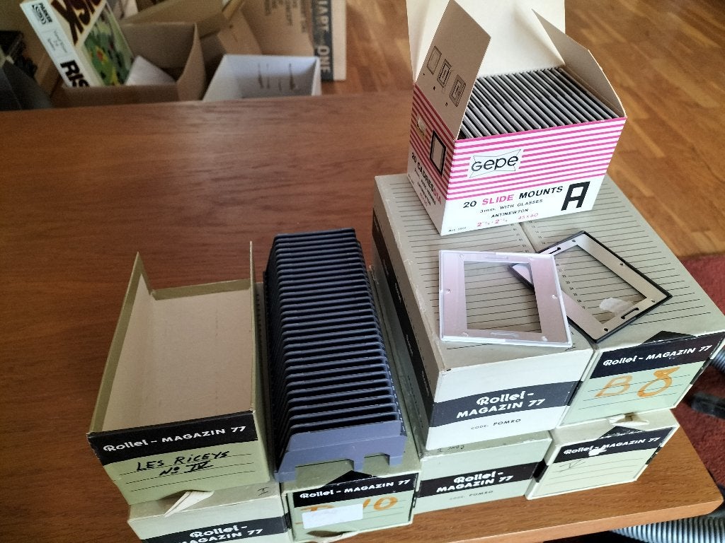 Rollei Diamagazijnen  voor 645. 7 stuks, Ophalen of Verzenden, Zo goed als nieuw