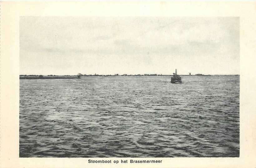 380-901-017 Woubrugge Stoomboot Brasemermeer, Verzenden, Voor 1920, Zuid-Holland