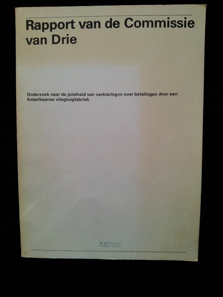 Rapport van de Commissie van Drie, Ophalen of Verzenden, Gelezen, Politiek en Staatkunde, Nederland