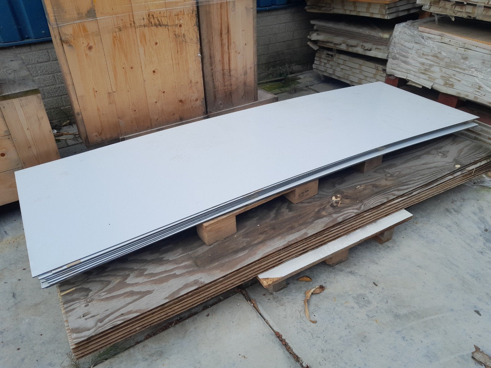 10 stuks HPL platen 255x84 cm, Doe-het-zelf en Verbouw, Ophalen, Gebruikt, HPL