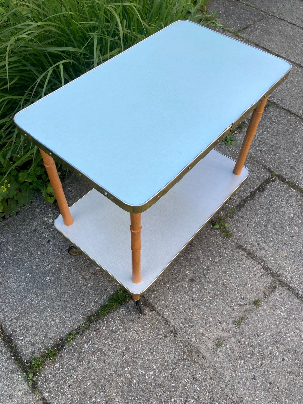 Vintage formica trolley jaren 70, Antiek en Kunst, Ophalen