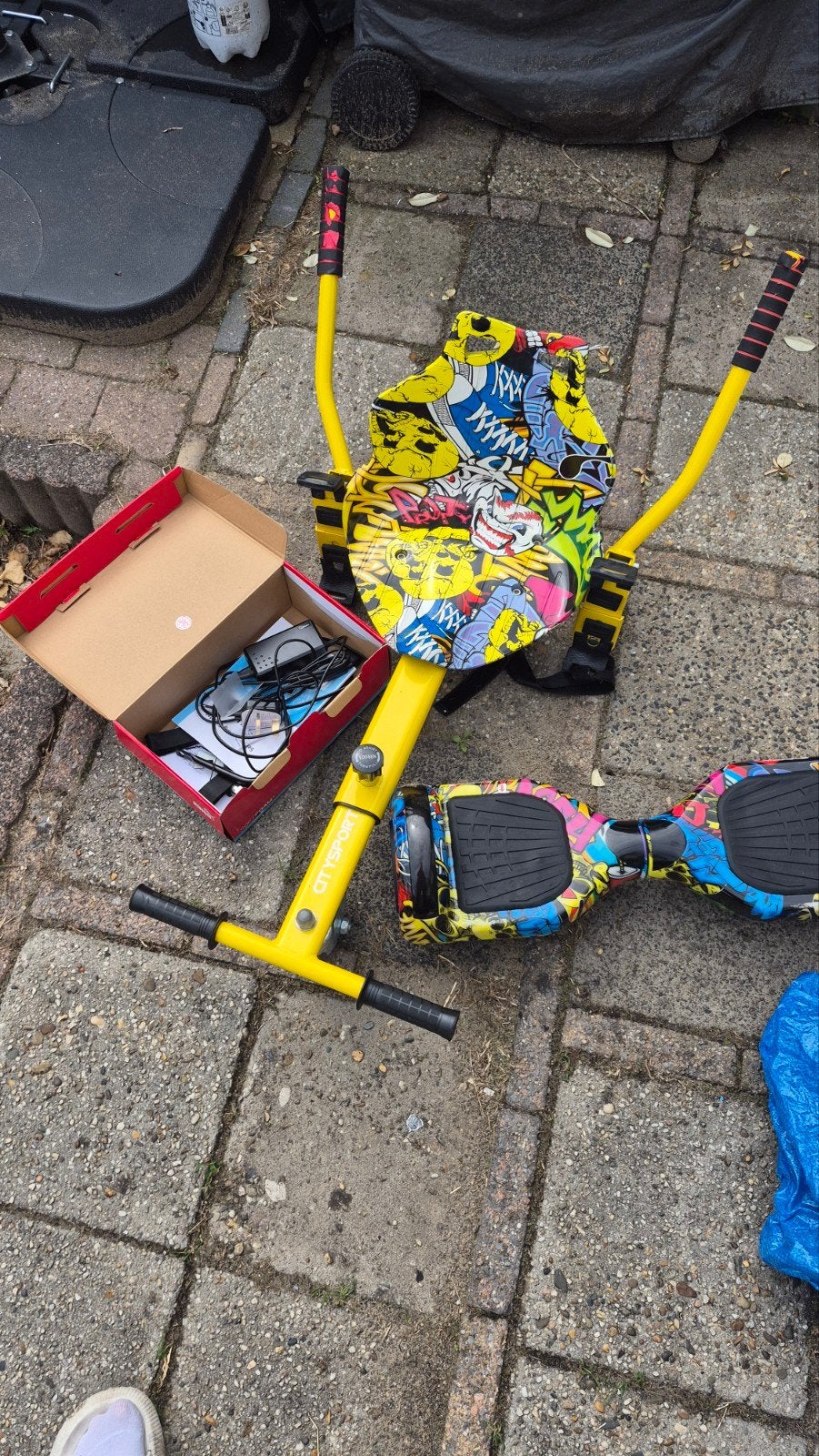 Hoverboard met zitje - Graffiti design, Ophalen, Gebruikt, Elektrische step (E-scooter), Citysport