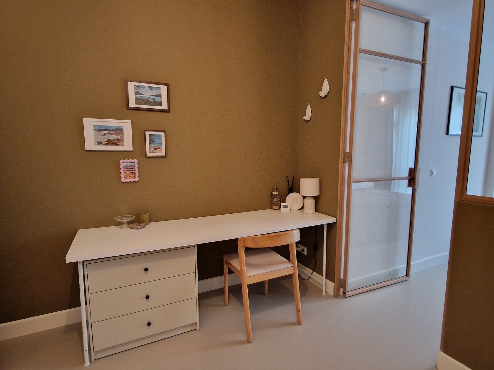 Ikea tafelblad met poten 200 x 60 cm, Ophalen, Zo goed als nieuw