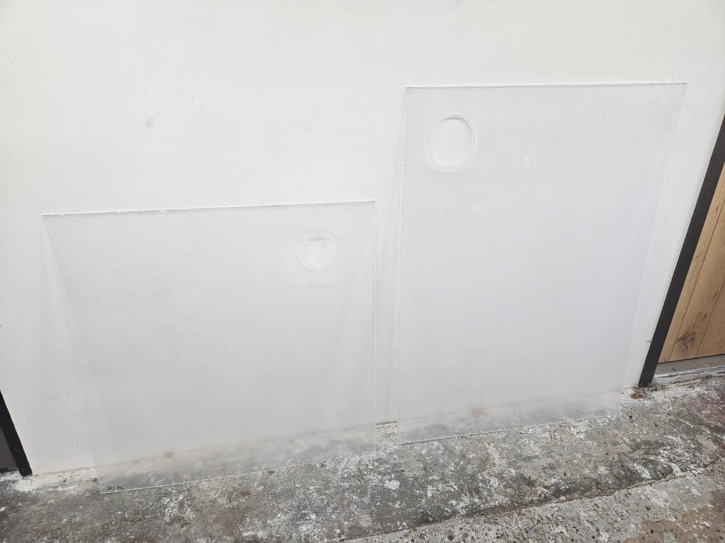 Plexiglas voor raamafdichting voor airco. Op maat gemaakt!, Minder dan 60 m³, Ventileren, Nieuw, 3 snelheden of meer