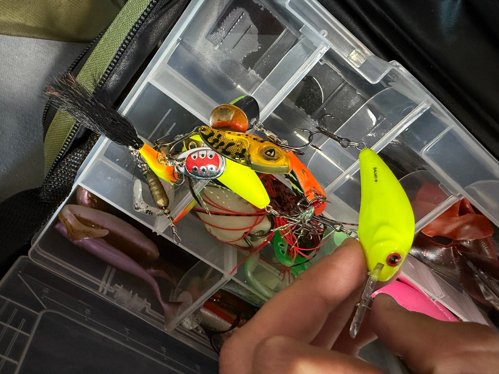 Rapala kunstaas tas vol met kunstaas, Ophalen of Verzenden, Gebruikt, Koffer of Tas