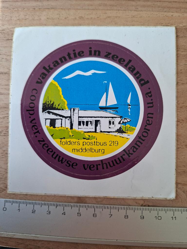 Sticker Middelburg, Verzamelen, Ophalen of Verzenden, Zo goed als nieuw, Overige typen