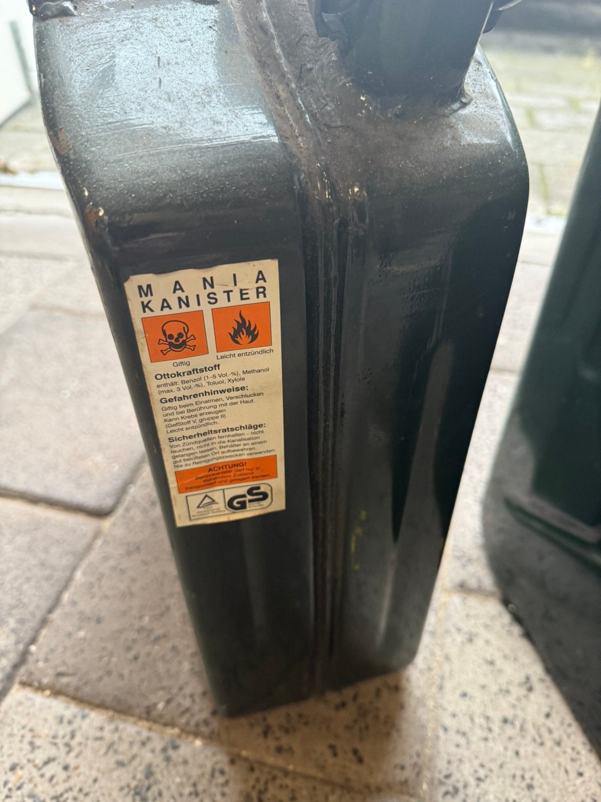 2x Jerrycan 20L met schenktuit - Groen, Ophalen