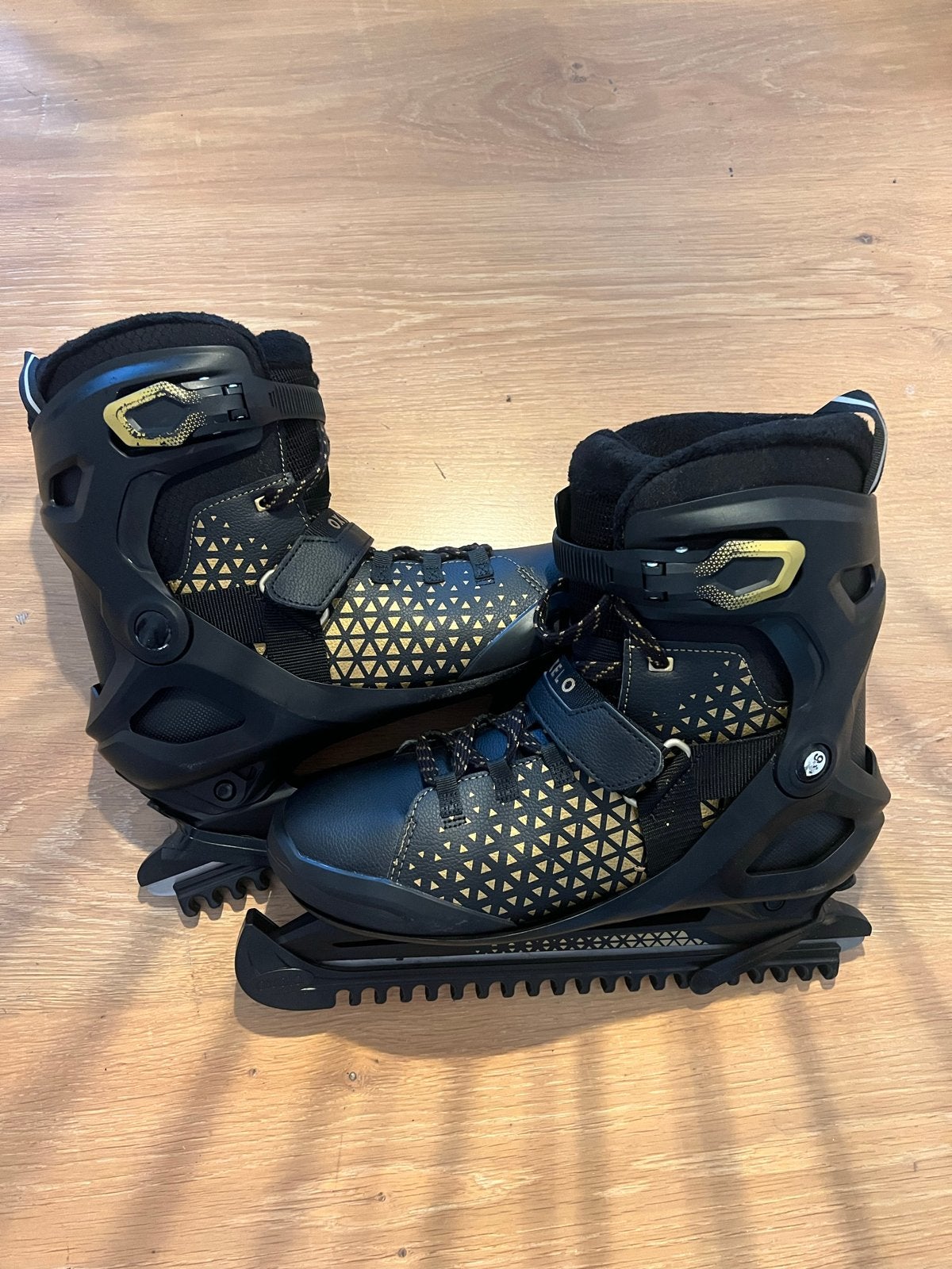 Oxelo 520 Schaatsen - Zwart/Goud - Maat 46 ZGN, Ophalen of Verzenden, Zo goed als nieuw, Overige typen, Overige merken
