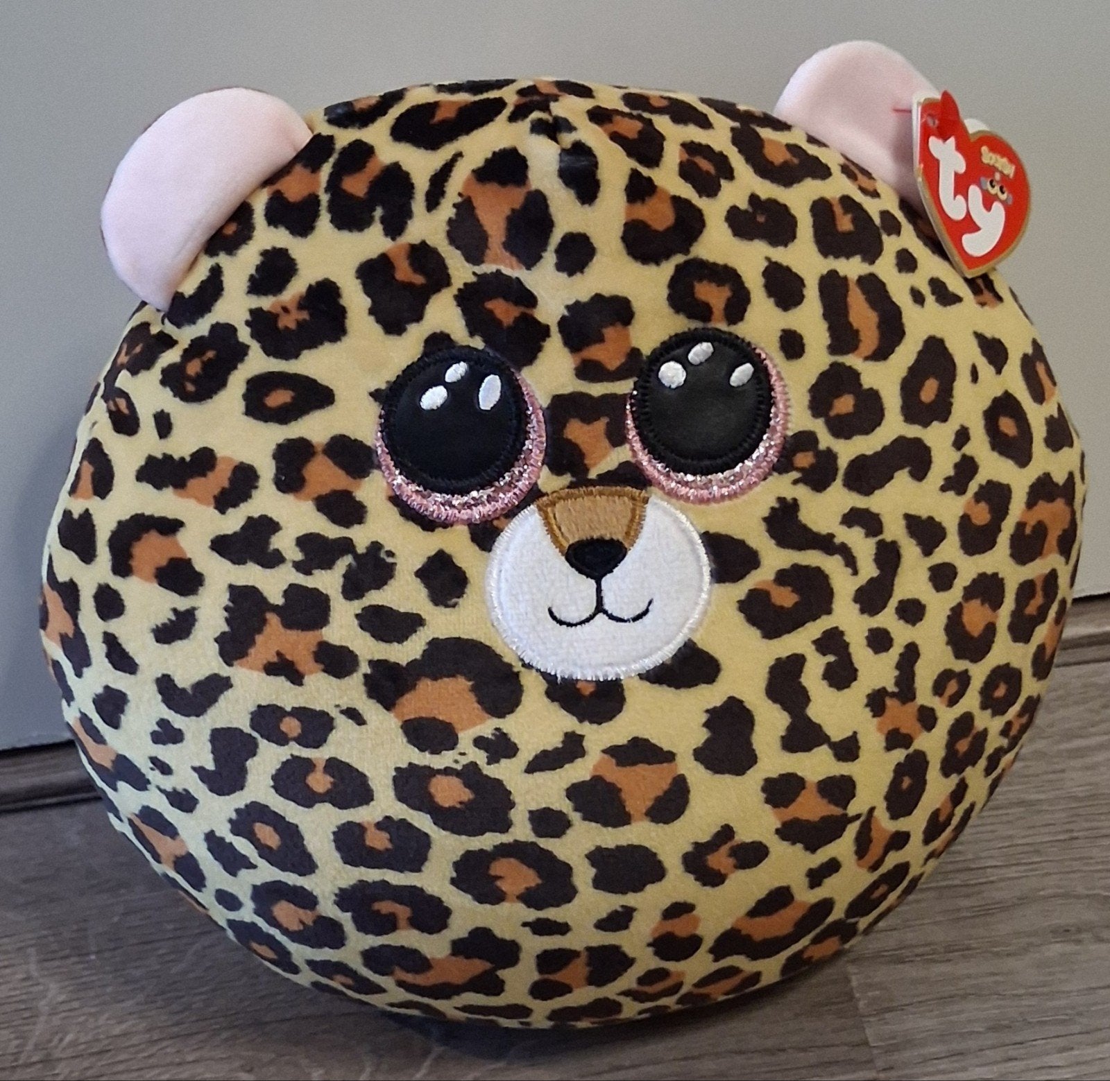 Ty Beanie Boo Kussen Panter Livvie, Overige karakters, Overige typen, Ophalen of Verzenden, Middelgroot (20 tot 80 cm)