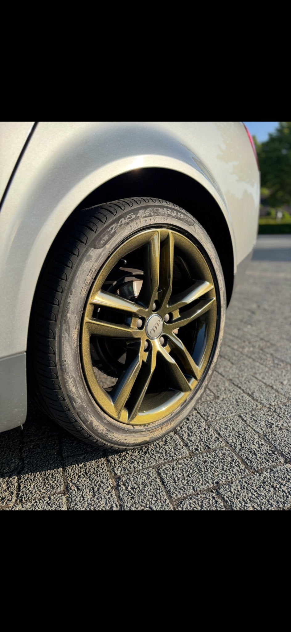 Velgen set audi a4 nieuw staat, Auto-onderdelen, Banden en Velgen, 18 inch, Gebruikt, Banden en Velgen, Ophalen of Verzenden