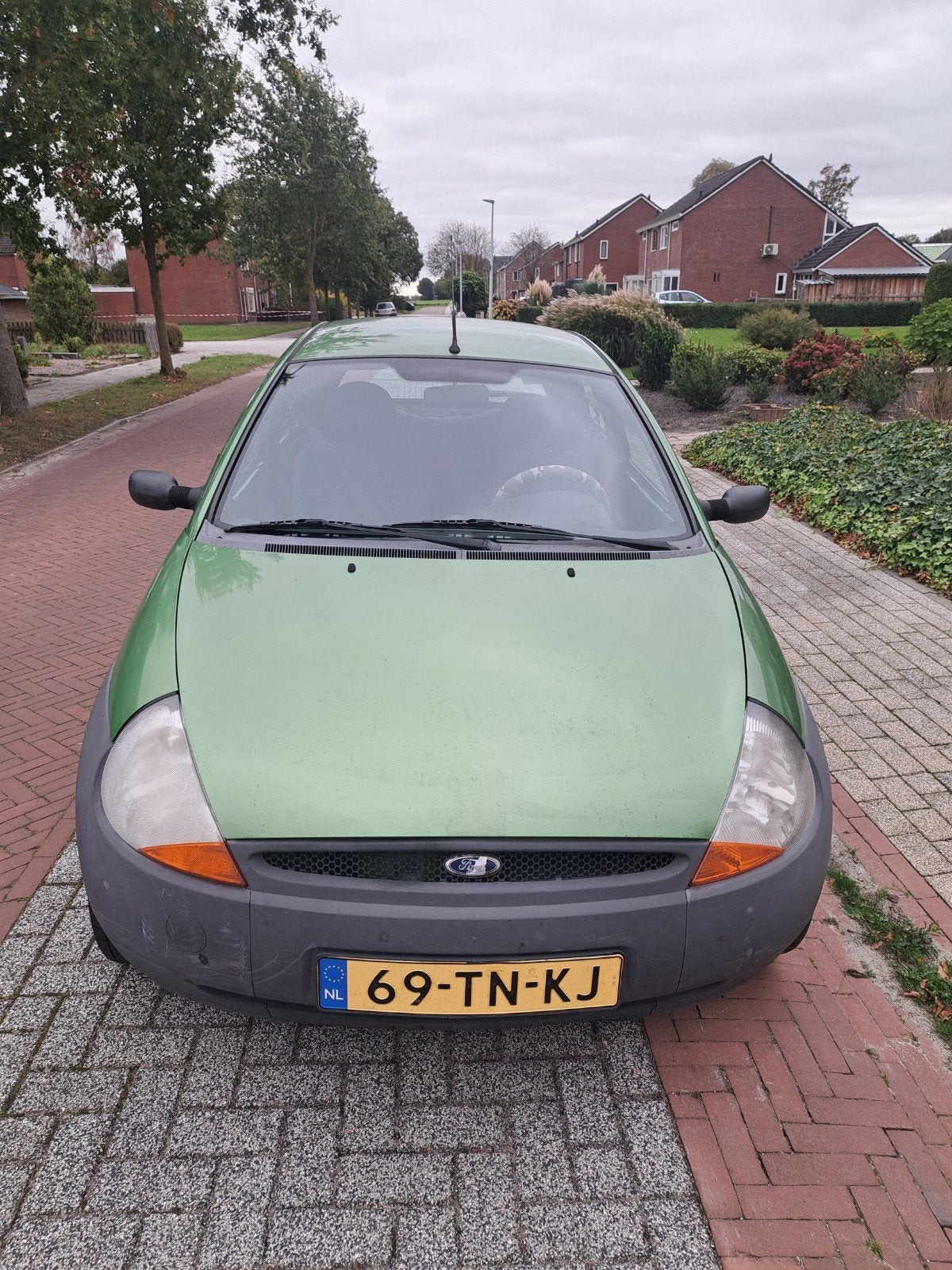 Ford Ka 1.3 I 44KW 2006 Groen met laswerk, Auto's, Voorwielaandrijving, 1299 cc, 31 €/maand, 4 cilinders