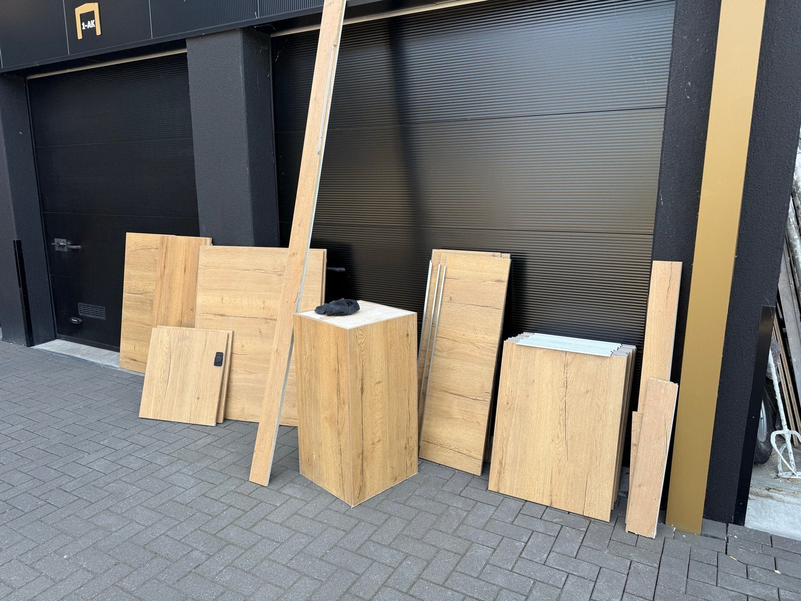 Houten keuken frontjes panelen en kastonderdelen - Eikenlook, Gebruikt, 100 tot 150 cm, Ophalen of Verzenden, Minder dan 100 cm
