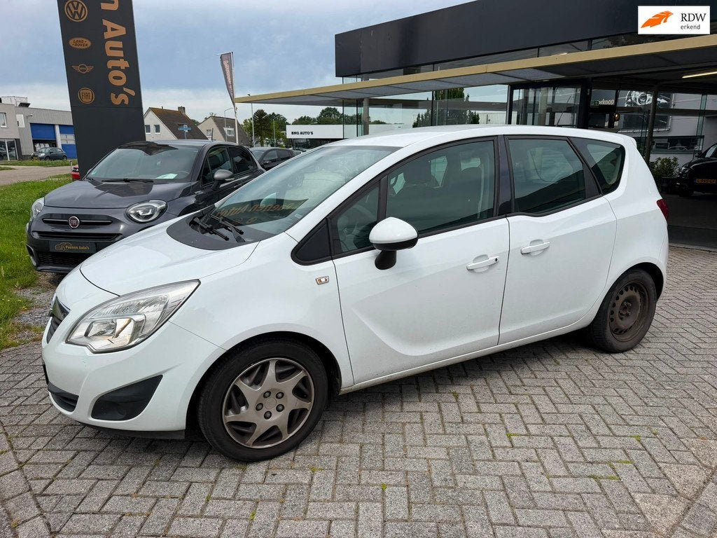 Opel Meriva 1.4 Edition, Airco, trekhaak NLD Auto met NAP, Auto's, Opel, Voorwielaandrijving, Euro 5, Gebruikt, Wit