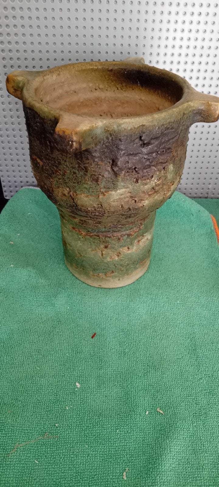 Fraaie vintage aardewerk vaas. Mobach?, Ophalen of Verzenden