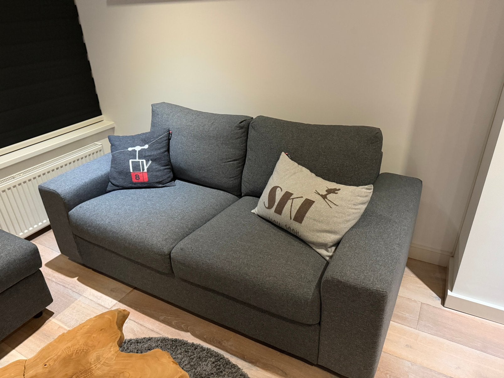 Vimle Bank 2-zit Met Voetenbank Gunnared Middengrijs ZGAN, Ophalen, -, Ikea, -