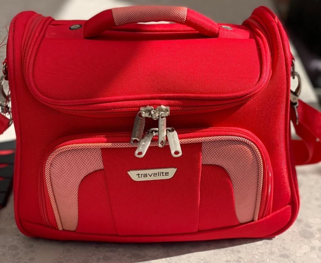 Beautycase Travelite Rood, Ophalen of Verzenden, Zo goed als nieuw, Rood, Softcase