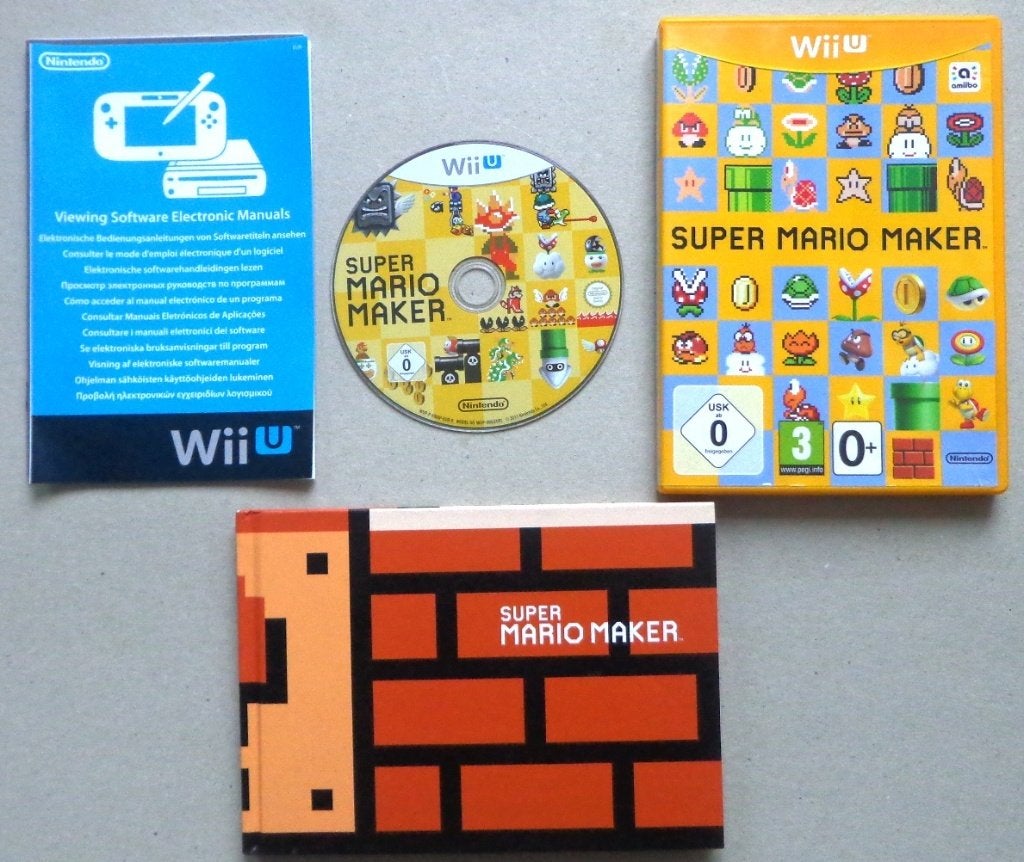 Super Mario Maker + boek voor de Nintendo Wii-U, 1 speler, Ophalen of Verzenden, Zo goed als nieuw, Vanaf 3 jaar