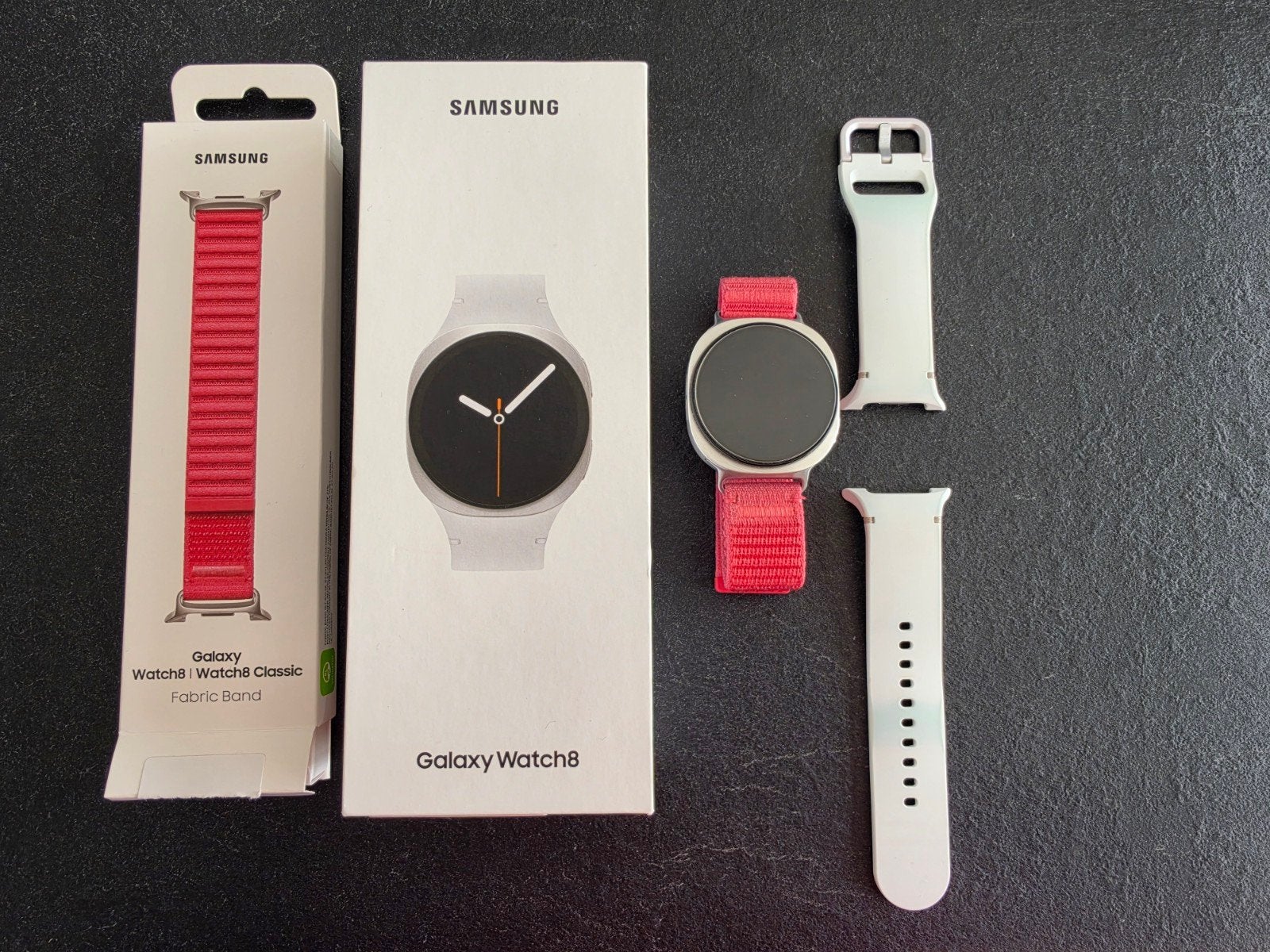 Samsung Galaxy Watch 8 LTE Zilver met extra bandje, Sieraden, Tassen en Uiterlijk, Smartwatches, Ophalen, Zo goed als nieuw, Samsung
