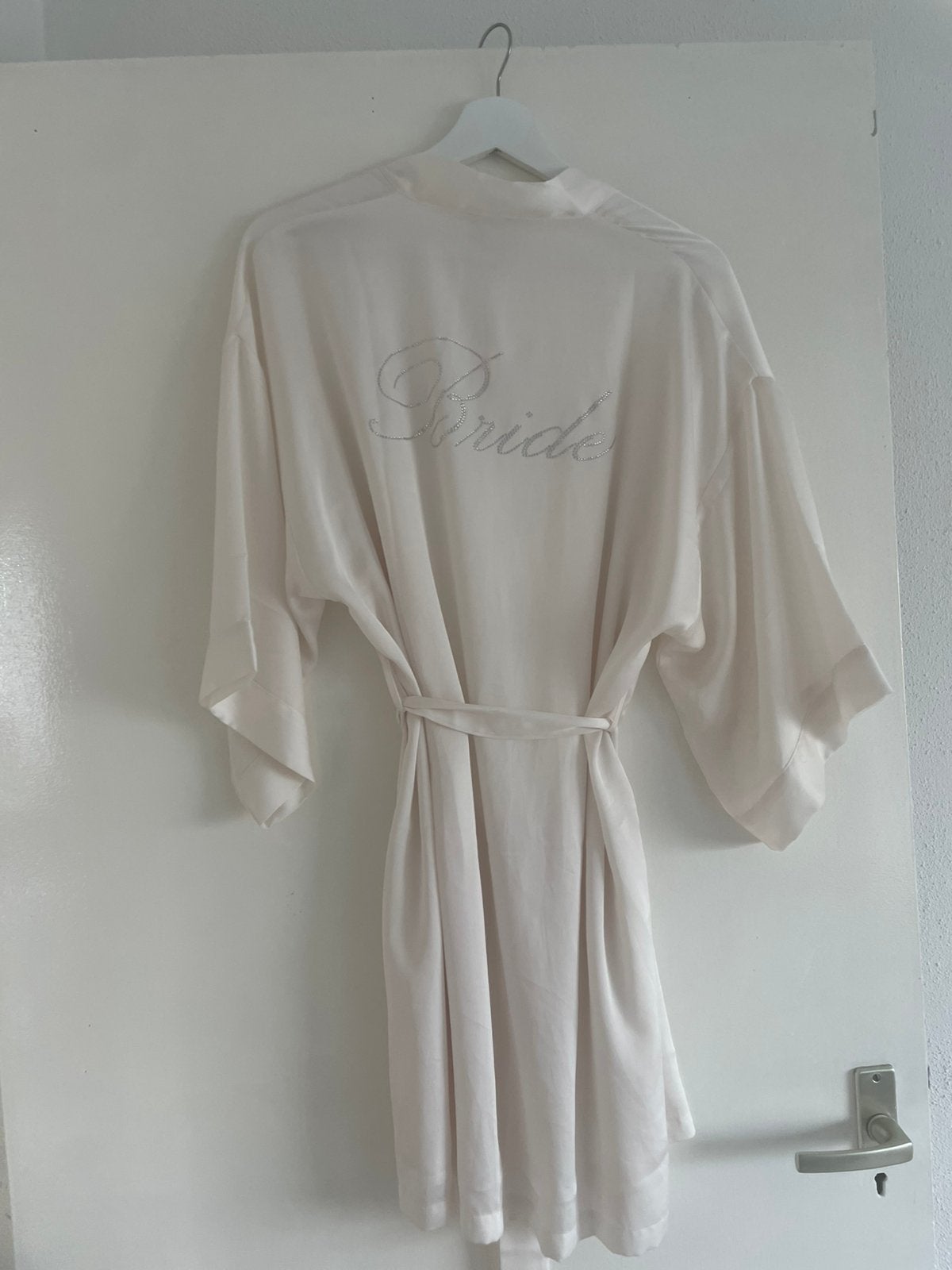 Victoria’s Secret Kimono Bruidsbadjas – S/XS, Satijn, Ophalen, Nieuw, Beige