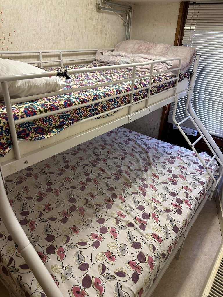 Stapel bed, Ophalen, 210 cm, 160 tot 180 cm, Tweepersoons