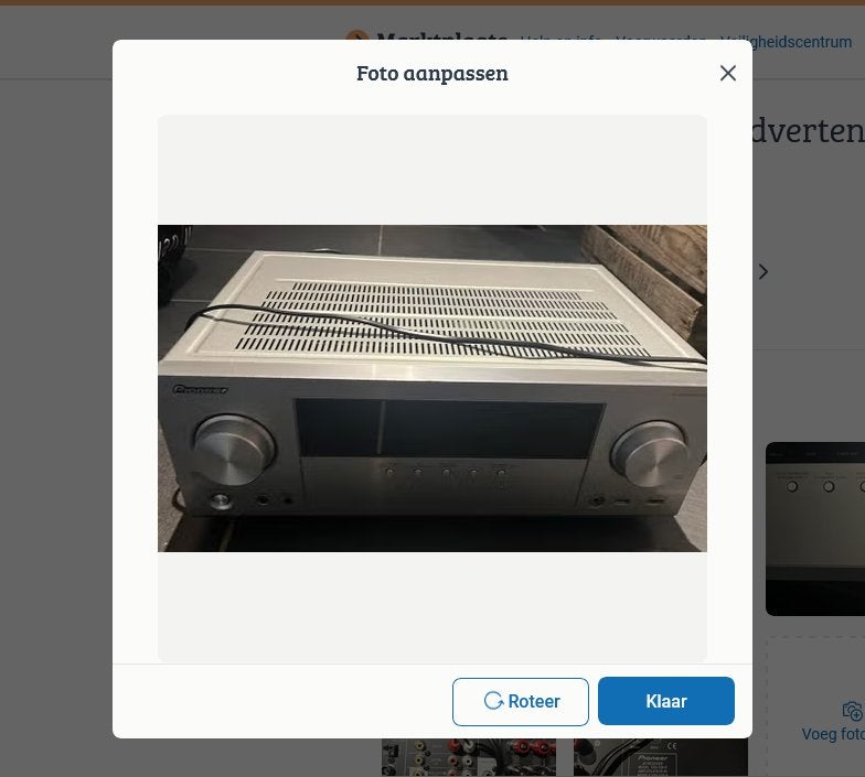 Pioneer versterker VSX-528 zilver, Ophalen, Gebruikt, 120 watt of meer, Pioneer