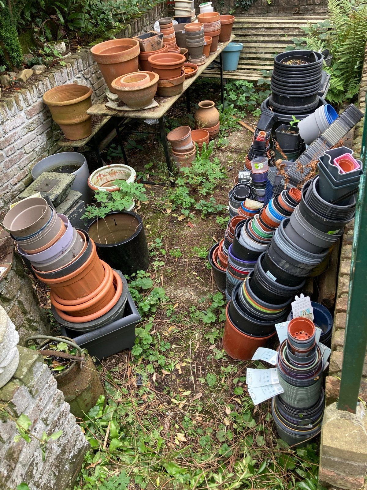 Diverse bloempotten en plantenbakken - Groot assortiment, Ophalen of Verzenden, Gebruikt, Kunststof