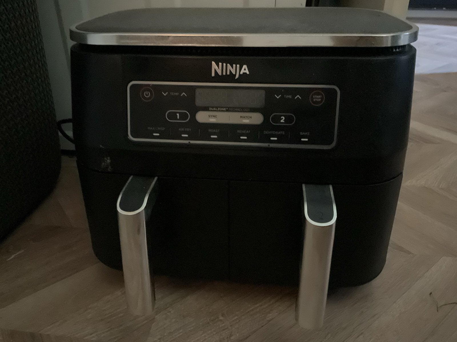 Ninja Foodi Dubbele Airfryer - 7,6 Liter, Ophalen, Gebruikt, Airfryer XL, 1500 gram of meer